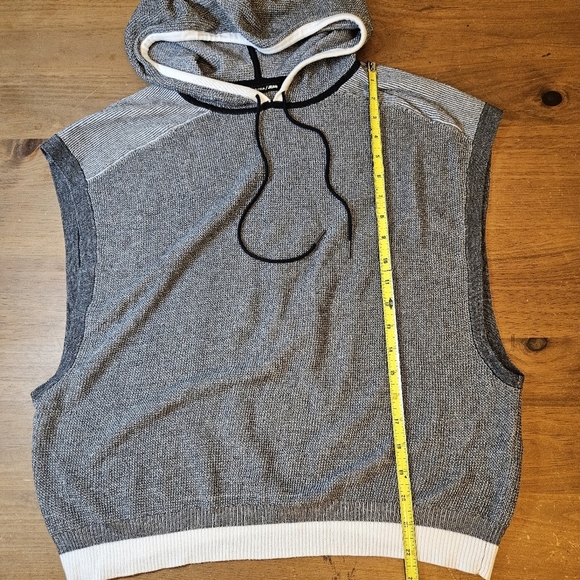 Rag & Bone/Jean Women's Brenda Sleeveless Hoodie Gray Size Medium - Picture 7 of 8
